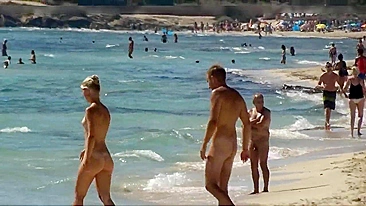 Sexy Nudists Spied On By Horny Voyeur On Spanish Beach