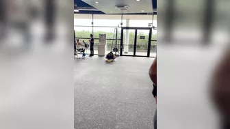 Incandescent Hot Babe Flaunting Her Bare, Bountiful Bottom At The Gymnasium