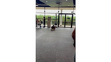 Incandescent Hot Babe Flaunting Her Bare, Bountiful Bottom At The Gymnasium