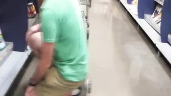 Sultry Mature Flasher Brazenly Bares Her Juicy Ass And Pussy In A Public Store