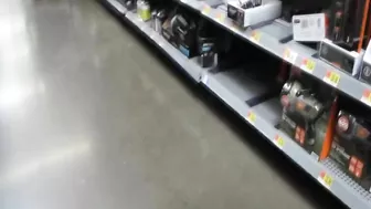 Sultry Mature Flasher Brazenly Bares Her Juicy Ass And Pussy In A Public Store