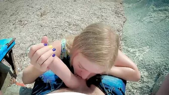 Sultry Horny Blonde Passionately Making Love On Sandy Beach