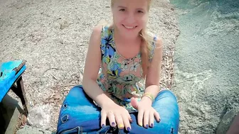 Sultry Horny Blonde Passionately Making Love On Sandy Beach