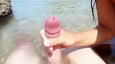 Passionate Couple Engages In Sensual Lovemaking On A Secluded Beach