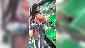 Shockingly Hot Busty Woman Doing Sultry Shopping!