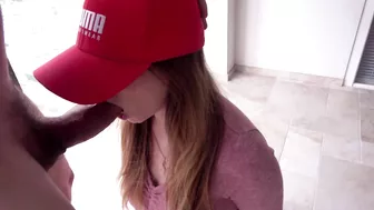 Passionate, Risky, And Thrilling Sex In A Public Hallway During Vacation