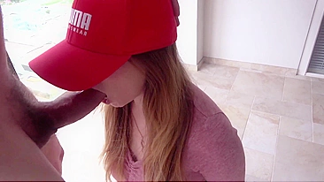 Passionate, Risky, And Thrilling Sex In A Public Hallway During Vacation