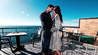 Passionate Amateur Couple Engages In Lustful Outdoor Sex On The Sultry Terrace