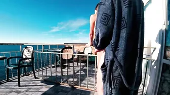 Passionate Amateur Couple Engages In Lustful Outdoor Sex On The Sultry Terrace