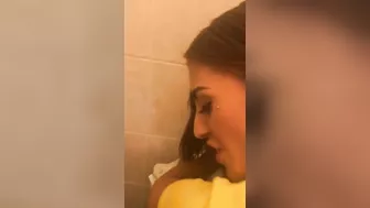 Stealthy Sucking And Fucking With Your Skilled Lover In A Public Bathroom!