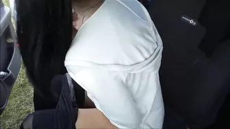 Ravishing Slut Wife Seductively Devours Stranger's Meaty Cock In Steamy Car