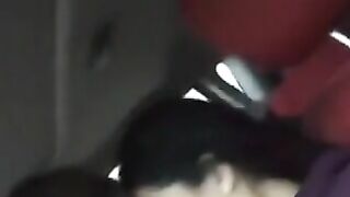 Amateur lesbians kissing and fingering pussy in the car