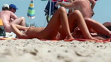 Exquisite Nude Model At French Beach Filmed By Talented Pervert