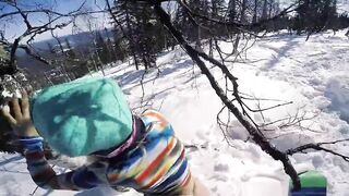 Public Sex With Hot Girlfriend In Snowy Forest At A Ski Resort