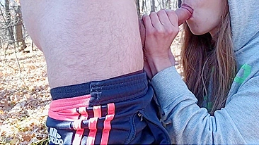 Couple fucking outdoor in the forest