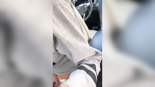 Naughty Amateur Couple Fucking In The Car Almost Got Caught!