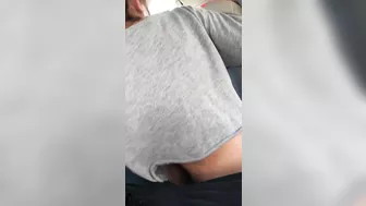 Naughty Amateur Couple Fucking In The Car Almost Got Caught!