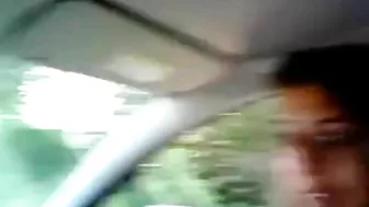 Romanian Gypsy street hooker performs a blowjob to client with cum in mouth