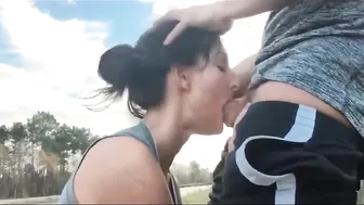 Fantastically Filthy Outdoor Oral Sex With Cum In Mouth