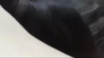 Voyeur lesbian couple licking and kissing in the car