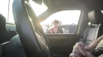 Dude caught jerking off in car by a passer-by woman who watches Dude caught jerking off in car by a passer-by woman who watches