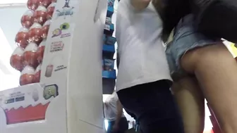 Candid Camera Features Spicy Hot Girl In Tiny, Revealing Shorts