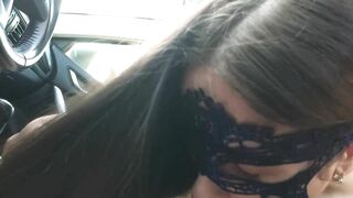 Sultry Girl Adores Sucking Massive Humongous Dick In Car