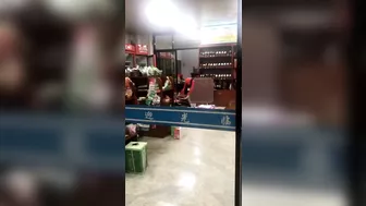 Nude Asian Woman Shopping Bare-Assed In The Store