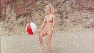 Sensational Bare Blonde Filmed On The Beach