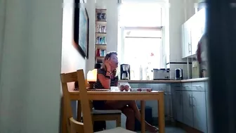 Grandpa Invites A Lecherous, Hot Granny To Fuck Her In The Kitchen