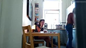 Grandpa Invites A Lecherous, Hot Granny To Fuck Her In The Kitchen