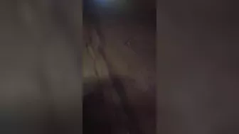 Guy receives blowjob from three women in public place on sidewalk