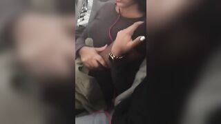 Naughty Black Wife Ecstatically Climaxes By Frisky Fingers In Airplane!