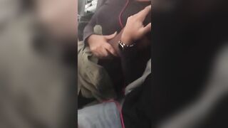 Naughty Black Wife Ecstatically Climaxes By Frisky Fingers In Airplane!