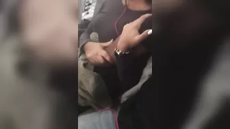 Naughty Black Wife Ecstatically Climaxes By Frisky Fingers In Airplane!