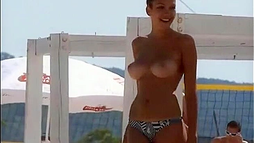 Beach voyeur compilation topless women filmed