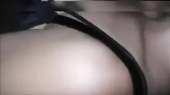 College voyeur fucking in the car with a horny college student girl