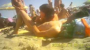 Shocking! Nudist Wife's Steamy Blowjob At Nudists' Sight Caught On Hidden Cam!