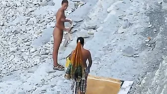 Sultry Amateur Gives Mind-Blowing Blowjob At Nudist Beach