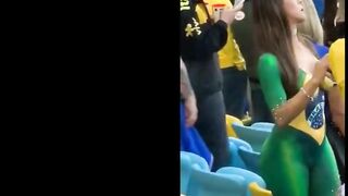 Fantastic Nude Dancing By Stunning Latina In Public Stadium!