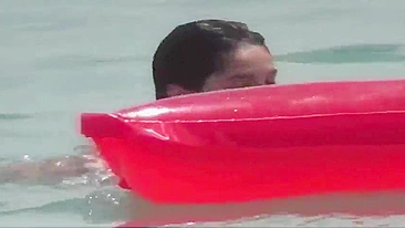 Hot, Sandy-Bodied Nudists Frolicking At The Beach
