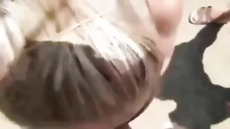 Hot Blonde Slut Woman Sucking Strangers' Dicks At The Beach