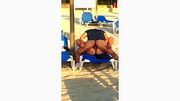 Couple Engaged In Lustful, Shameless Public Sex At The Beach