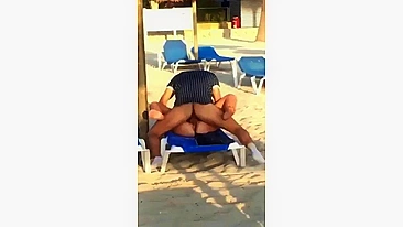 Couple Engaged In Lustful, Shameless Public Sex At The Beach