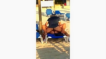 Couple Engaged In Lustful, Shameless Public Sex At The Beach