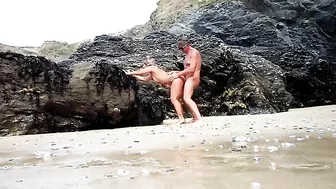 Steamy Hot Mature Older Couple Publicly Engaging In Wild Sex Acts On The Beach Steamy Hot Mature Older Couple Publicly Engaging In Wild Sex Acts On The Beach