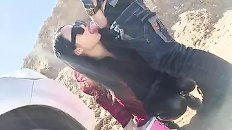 Chinese Voyeur Outdoor Blowjob and Sex