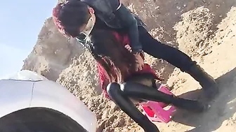 Chinese Voyeur Outdoor Blowjob and Sex