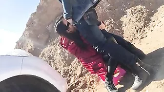 Chinese Voyeur Outdoor Blowjob and Sex