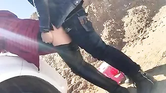 Chinese Voyeur Outdoor Blowjob and Sex